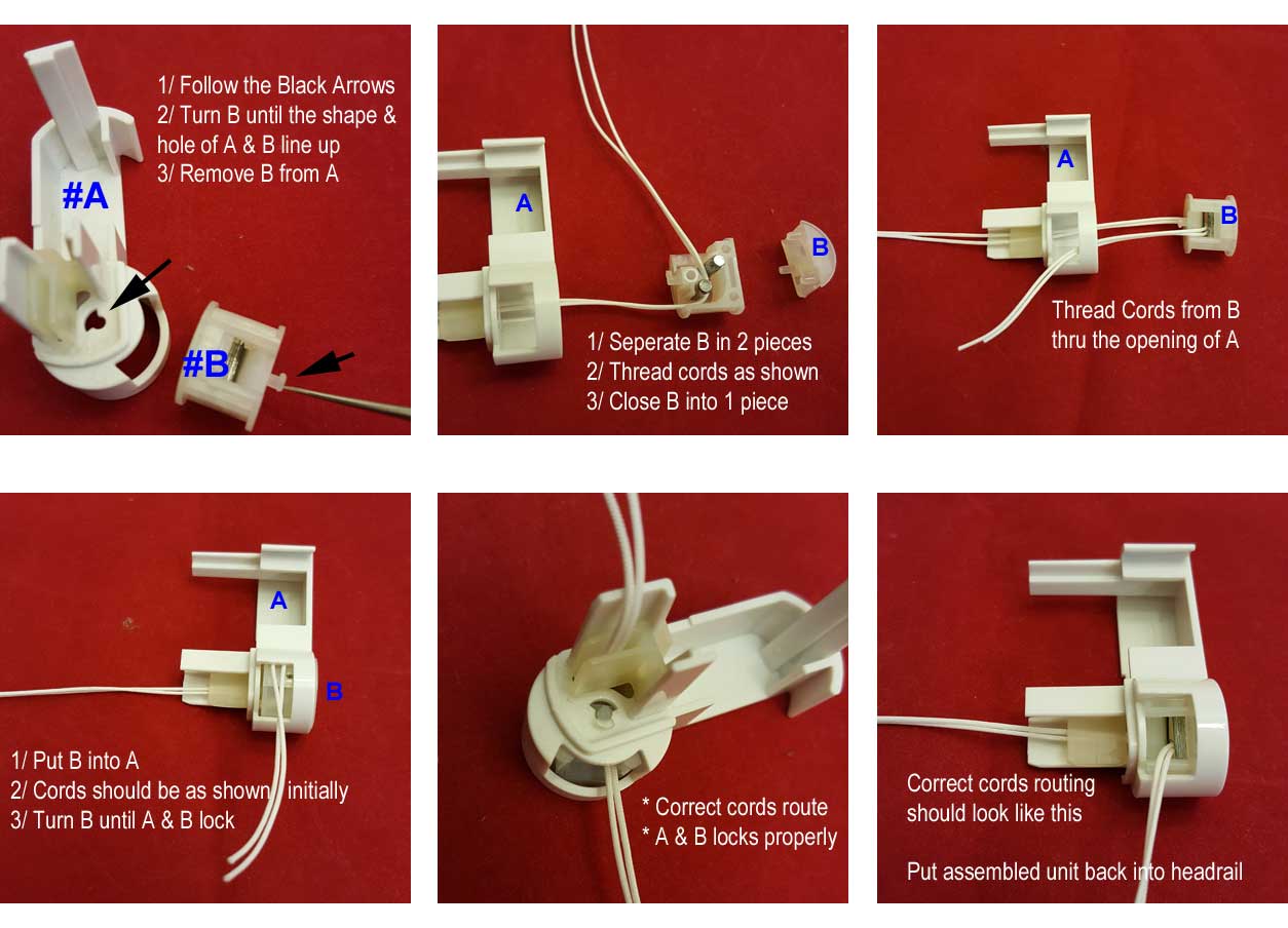 How to remove my blind cord holder from the blind cord