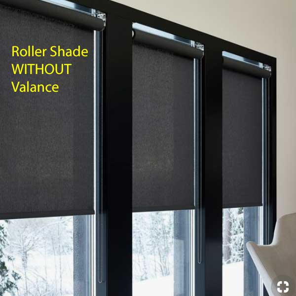 SCA Rolling Window Shade - Black, Single
